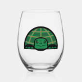 Schildpad/schildpadglas Wijnglas Zonder Voet (Voorkant)