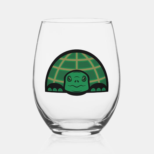 Schildpad/schildpadglas Wijnglas Zonder Voet (Voorkant)