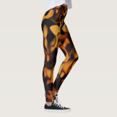 Schildpad Schilpatroon Amber Bruin Leggings (Rechts)