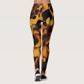 Schildpad Schilpatroon Amber Bruin Leggings (Achterkant)