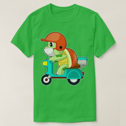 Schildpad Scooter 1 T-shirt (Design voorkant)