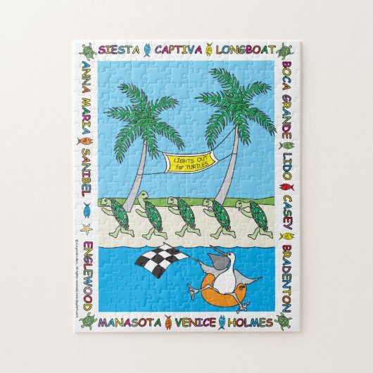 Schildpad Seizoen 11X14 Legpuzzel (Verticaal)