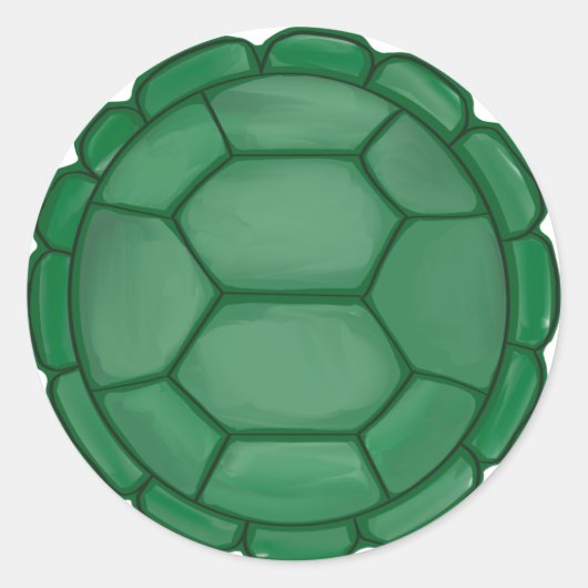 Schildpad Shell Stickers Jongen Verjaardagsfeestde (Voorkant)