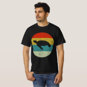 schildpad  silhouette 70s t-shirt (Voorkant volledig)