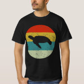 schildpad  silhouette 70s t-shirt (Voorkant)