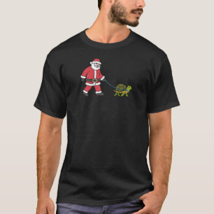 Schildpad Sinterklaas Grappig Reptiel Kerstmis Rag T-shirt