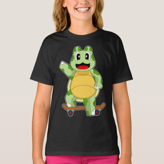Schildpad Skateboard T-shirt (Voorkant)