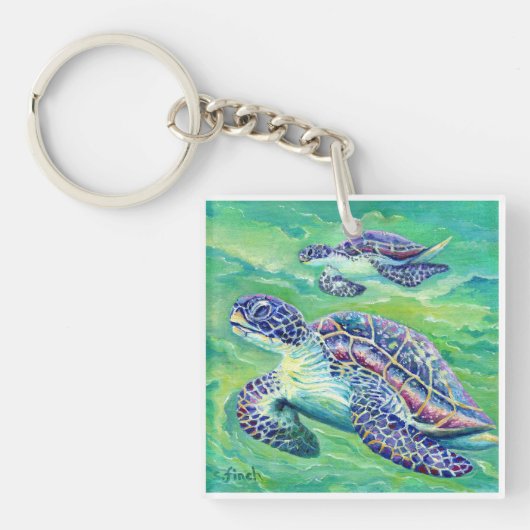 Schildpad Sleutelhanger (Voorkant)
