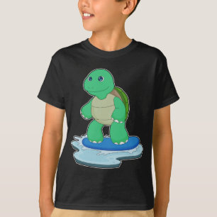 Schildpad Snowboard Wintersport T-shirt
