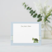 Schildpad - Speciaal ontwerp / Notecard / Dank Kaart (Staand voorkant)