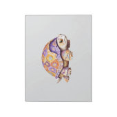 Schildpad speels Schattig leuk dier kleurrijk vrol Notitieblok (Linkerzijde)