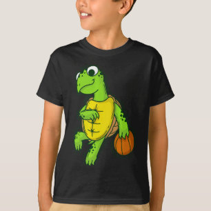 Schildpad speelt en houdt van basketbal  t-shirt
