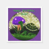 Schildpad, sprankelende papieren servetten (Voorkant)