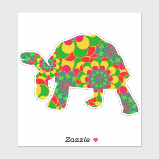 Schildpad Sticker (Vel)