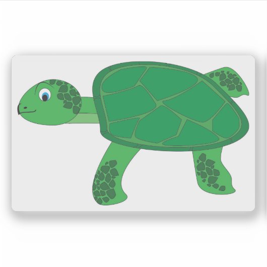 Schildpad Sticker (Voorkant)
