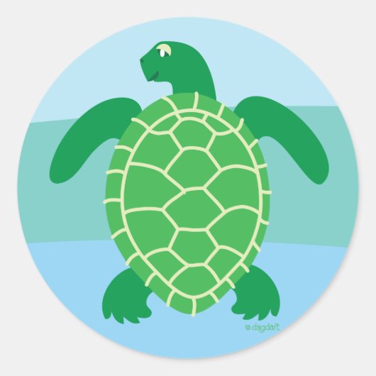 Schildpad Sticker (Voorkant)