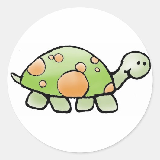 Schildpad Stickers - vel van 20 (Voorkant)