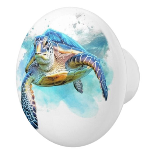 Schildpad strand nautische lade knoppen (Rechts)