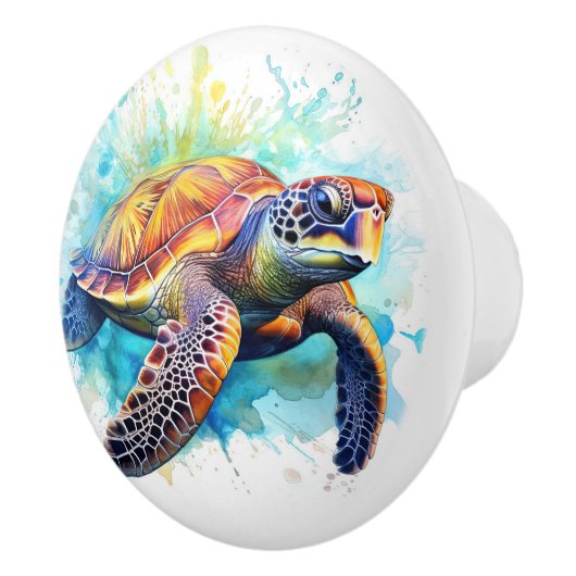 Schildpad strand nautische lade knoppen (Rechts)