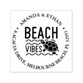 Schildpad strand vibe thema  zelfinktende stempel (Design)