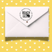 Schildpad strand vibe thema  zelfinktende stempel