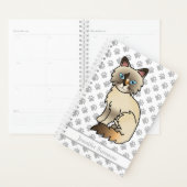 Schildpad Tabby Birmaanse / Ragdoll Kat En Pootafd Planner (Display)