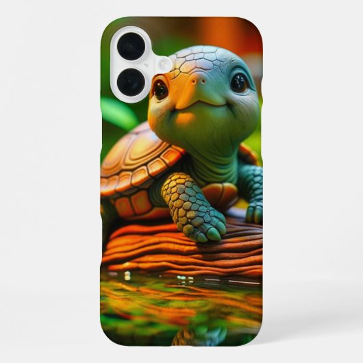 Schildpad telefoonhoesje iPhone hoesje (Achterkant)