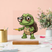 Schildpad terug naar school acryl bord (Huwelijk)