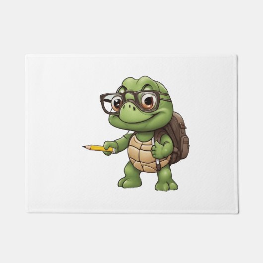 Schildpad terug naar school deurmat (Voorkant)