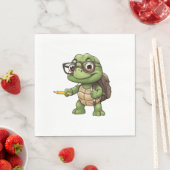 Schildpad terug naar school servet (Insitu)