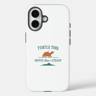 Schildpad Tijd Beweegt Langzaam & Stabiel iPhone 16 Hoesje