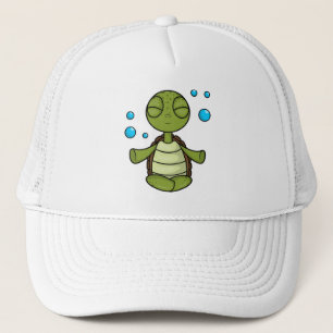 Schildpad tijdens de zittingsperiode trucker pet