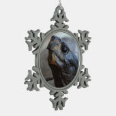 schildpad tin sneeuwvlok ornament (Links)