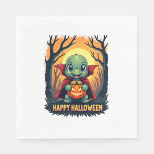Schildpad Tortoise Boo Vampire Trick or treat Hall Servet