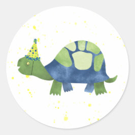 Schildpad Tortoise Sticker en Envelope Seal