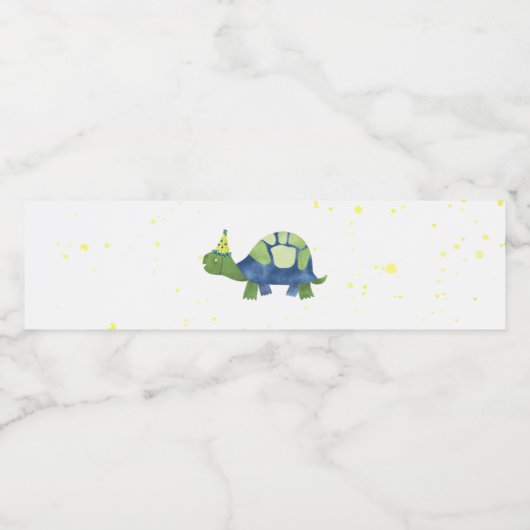 Schildpad Tortoise Waterfles Labels Waterfles Etiket (Enkel label)