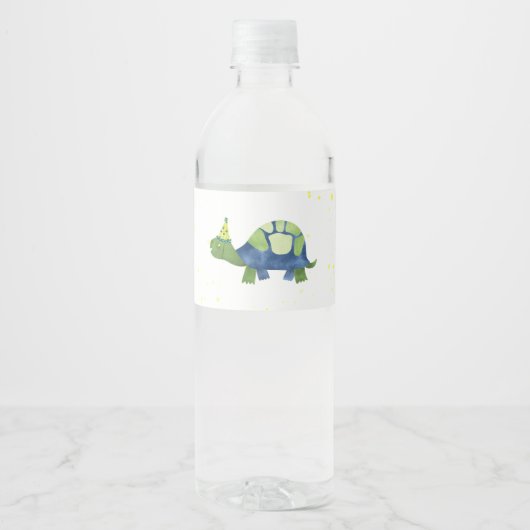 Schildpad Tortoise Waterfles Labels Waterfles Etiket (Voorkant)