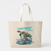 Schildpad Tote Grote Tote Bag (Achterkant)