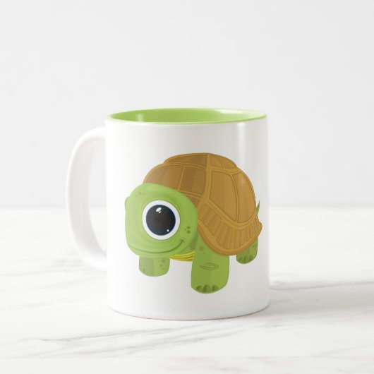 Schildpad Tweekleurige Koffiemok (Voorkant links)