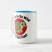 schildpad tweekleurige koffiemok (Voorkant links)