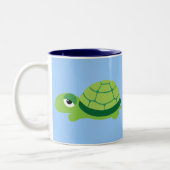 schildpad tweekleurige koffiemok (Links)