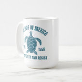 schildpad uit de Golf van Mexico Koffiemok (Voorkant links)