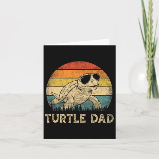 Schildpad Vader Schildpad Liefhebbers Papa Vaderda Kaart (Voorkant)