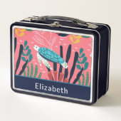 Schildpad Varen Oceaan Zee Roze Kind Kinder Person (Voorkant)