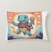 Schildpad vector illustratie accent kussen (Voorkant)