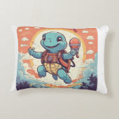 Schildpad vector illustratie accent kussen (Achterkant)