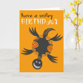 schildpad Verjaardag Kaart (Gele Bloem)