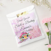 Schildpad Verjaardag, onder het Zee Bedankzakje (Gezegeld)