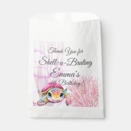 Schildpad Verjaardag, onder het Zee Bedankzakje