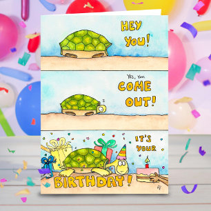 Schildpad Verjaardagskaart
